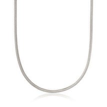 Ross Simons 3mm Sterling Silver Snake Chain Necklace - $1,300.55 MXN