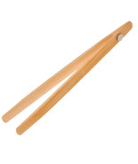Appetito Bamboo Toast Tongs with Magnet 20cm - £11.58 GBP