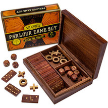 3-in-1 Wooden Parlour Game Set - $48.17 CAD