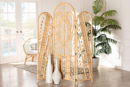 Alard Natural Brown Rattan Room Divider - $8,518.97 MXN