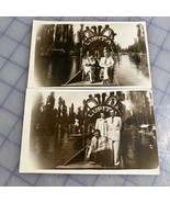 Real photo postcard RPPC Mexico Lupita Park Boat Ride Vintage Cartoon On... - $13.23 CAD