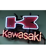 Kawasaki Motor Racing Beer Bar Neon Light Sign 14&quot;x8&quot; - £54.29 GBP