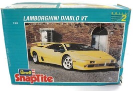 Vintage 1994 Revell SnapTite Lamborghini Diablo VT 1:24 Scale 6358 Open Box - £19.82 GBP