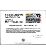 USPS PS20 Souvenir Card, Bicentennail Expo on Science &amp; Tech 1976 Man on... - €2,84 EUR
