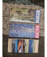 LOT OF 3 VINTAGE WISCONSIN STATE MAPS - £10.22 GBP