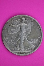 High Grade 1917 D OBV  Walking Liberty Half Dollar Rare Key Date Silver Coin 170 - £579.40 GBP