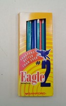 Vintage Lot of 14 Sanford Eagle No. 2 Fancy HB Wood Pencils USA In Original Box - £3.95 GBP