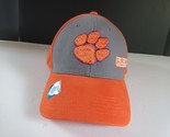Clemson Tigers Adjustable Orange/Gray Paw Print Logo Captivating Headwea... - $18.66