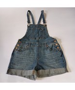 Women&#39;s Overall Bib Jean Shorts Sz 2/26R Universal Thread Western Cowgir... - $363.55 MXN