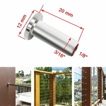T316 Stainless Steel Protector Sleeve for1/8&quot;5/32&quot;3/16&quot;Cable Railing Wood 1000pc - $529.64