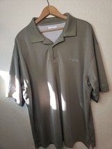 Columbia PFG Omni Shade Vented Mesh Lined Polo Shirt Mens XL Green FIshing golf - £10.10 GBP