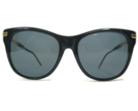 Thom Browne Sunglasses TB-506-A-BLK-GLD-56 Large Frames with Black Lenses - £136.11 GBP