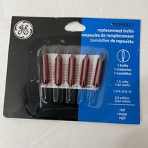 GE 2.5 V Replacement Lights 5 Bulbs Red New - $4.31