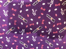 Willy Wonka Jelly Camelot Fabric Print 100% Cotton Fat Quarter 18&quot;x22&quot; NEW Mask - £5.40 GBP
