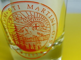 Vintage Collegium STI Martini O S B +1895+ Shot Glass Man Cave Bar - $17.81