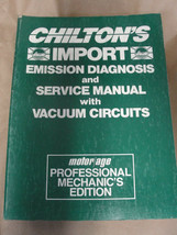 CHILTON&#39;S IMPORT EMISSION DIAGNOSIS SERVICE MANUAL VACUUM CIRCUITS 1985-86 - $9.89
