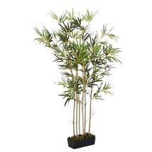 Artificial Bamboo Tree 1288 Leaves 180 cm Green - £69.26 GBP