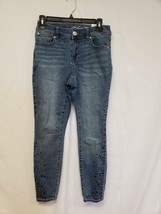 MSRP $99 INC Womens Jeans Embellished Skinny Leg Curvy Size 2 Ankle Mid Rise - £6.17 GBP