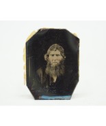 Antico Tintype Fotografia Uomo Con Wild Barba - $39.59