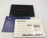 2007 Toyota Avalon Owners Manual Handbook Set with Case OEM J03B35006 - $53.99