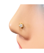 22ct Yellow Gold Nose Stud/Pin, Tragus, Helix Or 2nd Lobe Stud 3.0mm Width - €115,82 EUR