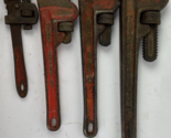 Ridge Tool Co. USA Pipe Wrench Lot of 4 - 3 Ridgid, 1 Unbranded  16&quot; 12&quot;... - £42.80 GBP