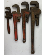 Ridge Tool Co. USA Pipe Wrench Lot of 4 - 3 Ridgid, 1 Unbranded  16&quot; 12&quot;... - $1,015.77 MXN