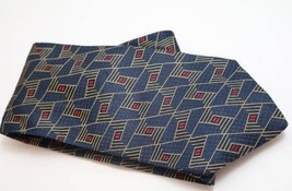 Studio by fumagalli&#39;s Men&#39;s Neck Tie Navy with red &amp; yellow designs 100%... - $11.85