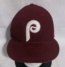 Philadelphia Phillies New Era Fitted Hat (7 1/2) - Pre-Owned - £18.85 GBP