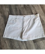 New Terra &amp; Sky Shorts Women 22W White Denim Elasticized Waist Stretch S... - $15.83