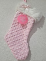 Baby&#39;s First 1st Christmas Pink &amp; white Baby Girls Super Soft 14&quot; - £15.81 GBP