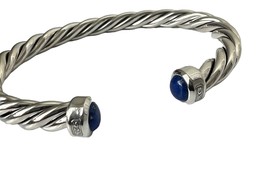 David Yurman .925 Sterling Silver  Lapis Lazuli Cable Men Cuff Bracelet ... - $12,708.31 MXN