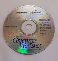 Microsoft/Hallmark Greetings Workshop CD-ROM PC Software for Windows 95 - £4.69 GBP