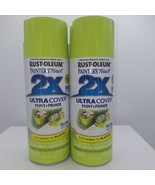 Rust-Oleum Painter&#39;s Touch 2X Gloss Key Lime Spray Paint 12 oz New 2 Cans - $26.18