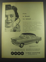 1957 Ford Consul de Luxe Saloon Ad - I&#39;ve a Ford in mind - £14.72 GBP