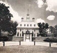 1940 Williamsburg Virginia The Governor&#39;s Palace Building Photogravure D... - €11,60 EUR