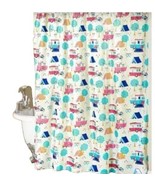 HAPPY CAMPER ~ 70&quot; x 72&quot; ~ Polyester Fabric ~ Machine Washable ~ Shower ... - €30,20 EUR