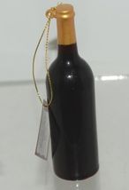 Ganz EX24074 Good Friends Wine Bottle Glass Mouth Blown ornament image 3