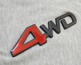 Metal 4WD Theme Emblem Badge Decal Trunk Sticker Rear Aftermarket Item - £11.00 GBP