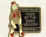 Sock Money Hat Pin Midway Village Rockford IL 1" L x 1.1" H - $12.73