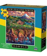 DOWDLE Folk Art Jigsaw Puzzle NEW ZEALAND NORTH 500 Piece 16 x 20&quot; MADE ... - $29.69