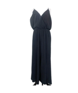 Xhilaration Womens Jumpsuit Black Size M Pleats V-Neckline Sleeveless - $9.93