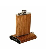 Bizard and Co. - The 6 oz Flask - Zebrawood - $145.00