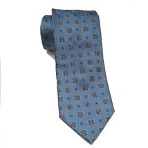 Ermenegildo Zegna Men Dress Silk Blue Tie 64&quot; long 3.5&quot; wide Made in ITALY - £108.55 GBP