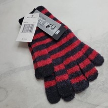 Steve Madden Womens EZ-Tap Gloves Touch Screen Compatible Red Black One Size NWT - £10.91 GBP