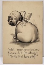 Schlesinger Bros. DOG I May Have Lost My Figure, I am strong in Love Pos... - $10.95