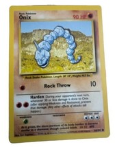 Onix Pokémon TCG Base Set 56/102 Vintage Common NM - £0.78 GBP