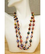 Artisan Estate Jewelry Italian Bead Floral Millefiori Glass Necklaces & Bracelet - €80,83 EUR
