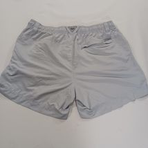 Columbia Women’s Light Gray Elastic Waist Drawstring Shorts Size L (32×6) image 2