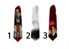  Men necktie with Twin Peaks and Laura Palmer orginal and custom print - £17.56 GBP